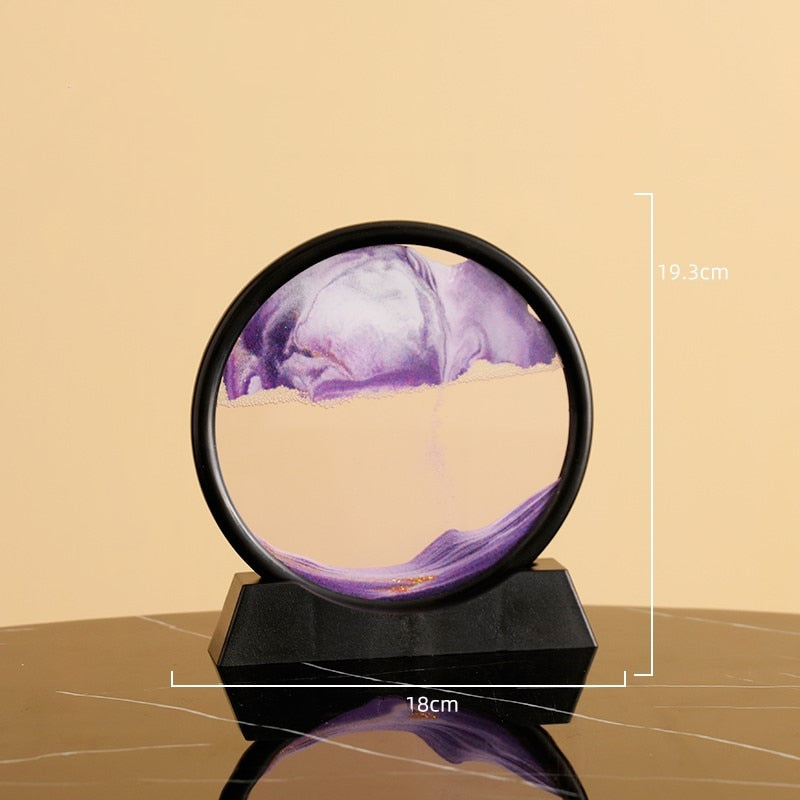 Cadre sablier 3D relaxant