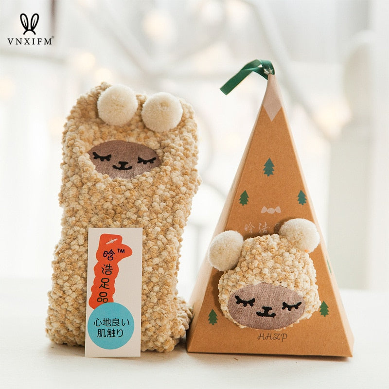 Calcetines polares de invierno - Animales bonitos