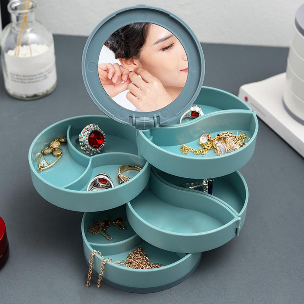 Boîte à Bijoux rotative à 4 étages