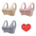 Lot de 3 Brassières Dentelle 5D sans couture
