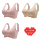 Lot de 3 Brassières Dentelle 5D sans couture