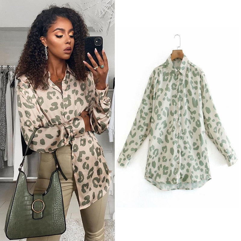 Chemisier en satin pour femme