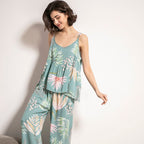 Pyjama bohème à fleur - 3 Pièces