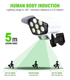 Lampe LED solaire rotative avec système PIR