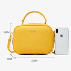 Mini sac bandoulière à double poches en Cuir PU