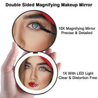 Mini miroir de poche à LED