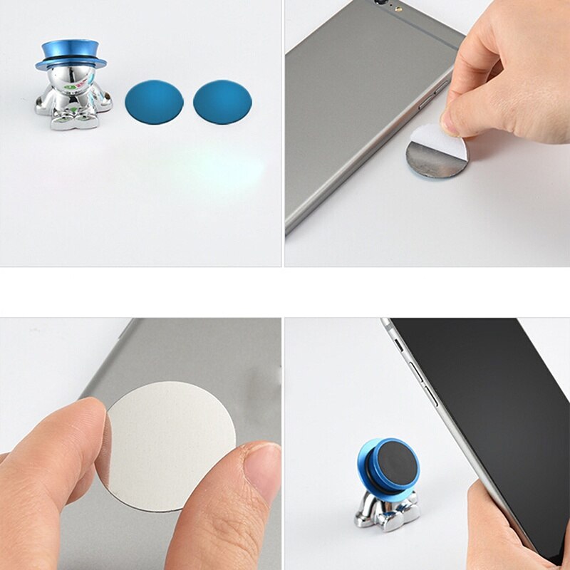 Support de téléphone magnétique mignon 360°