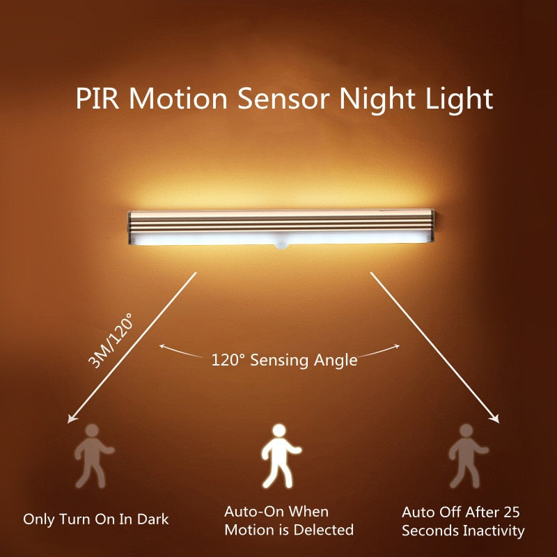 Réglette LED Sans fil Capteur de mouvement