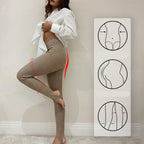 Legging tricot côtelé taille haute