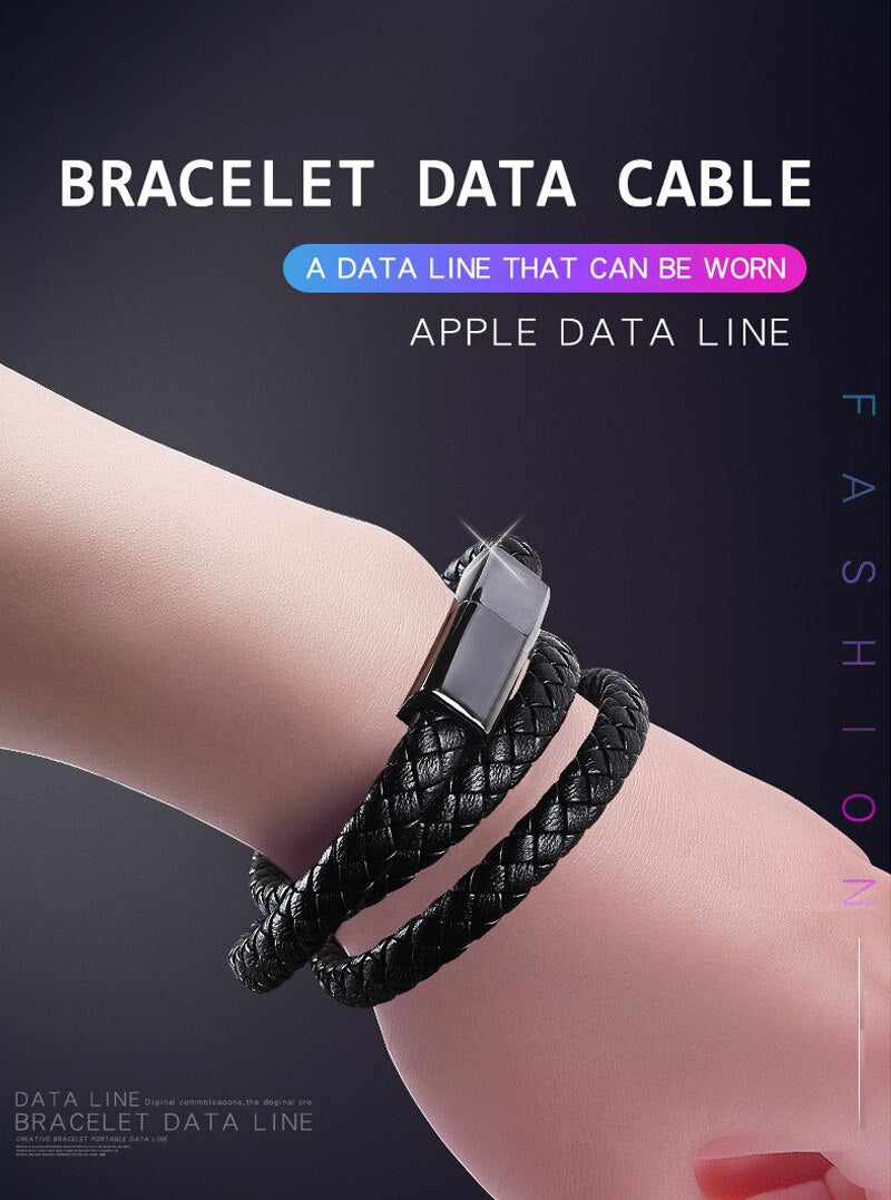 Bracelet avec câble de charge rapide