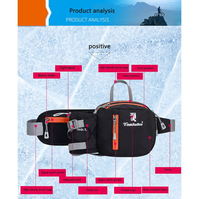 Banane de randonnée multipoches