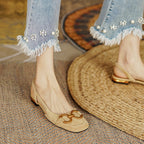 Sandales à bout fermé carré rétro - Collection 2023