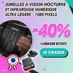 Jumelles à vision nocturne et infrarouge numérique - ultra légère - 1080 pixels