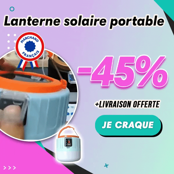 Lanterne solaire portable