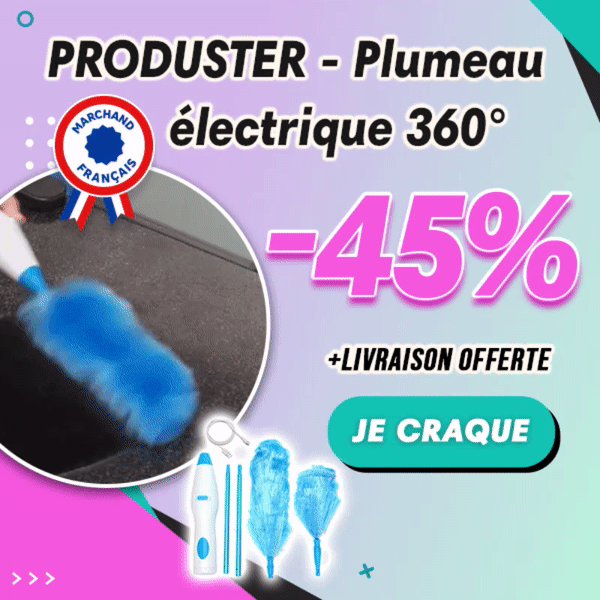PRODUSTER - Plumeau électrique 360°