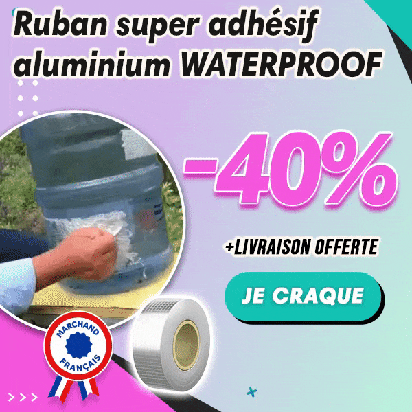 Ruban super adhésif aluminium WATERPROOF