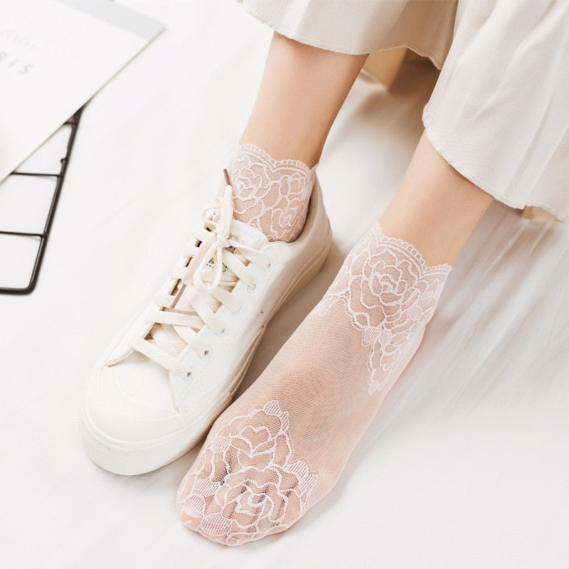3 x Chaussettes transparentes pour Femmes