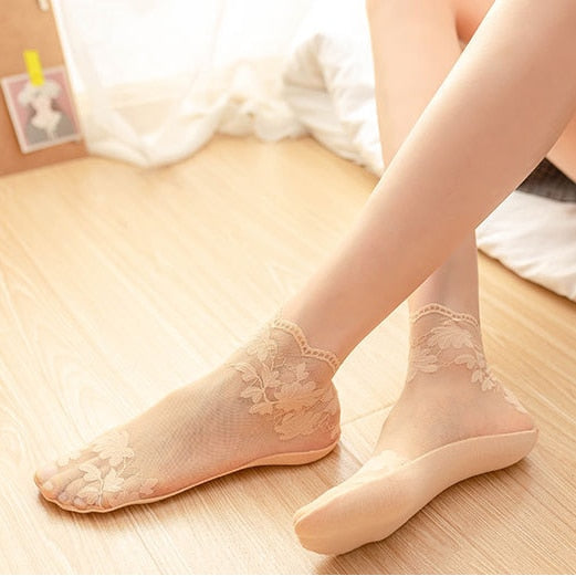 3 x Chaussettes transparentes pour Femmes