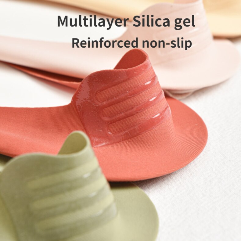 3x Chaussettes en soie glacée antidérapantes