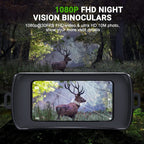 Jumelles à vision nocturne et infrarouge numérique - ultra légère - 1080 pixels