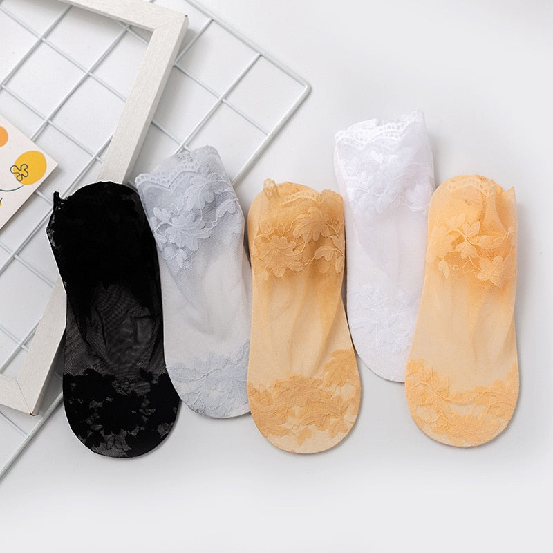 3 x Chaussettes transparentes pour Femmes