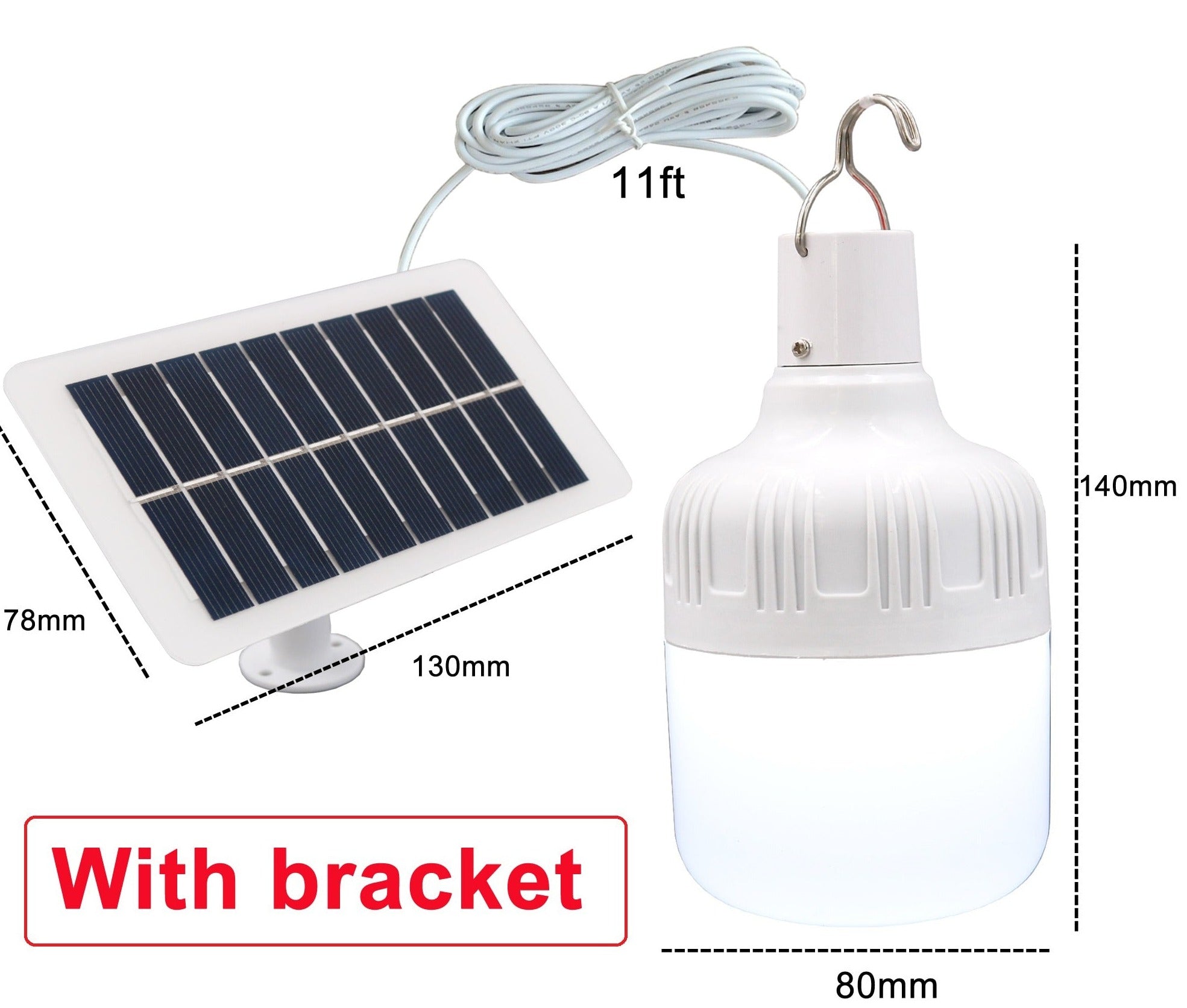 Ampoule LED avec panneau solaire
