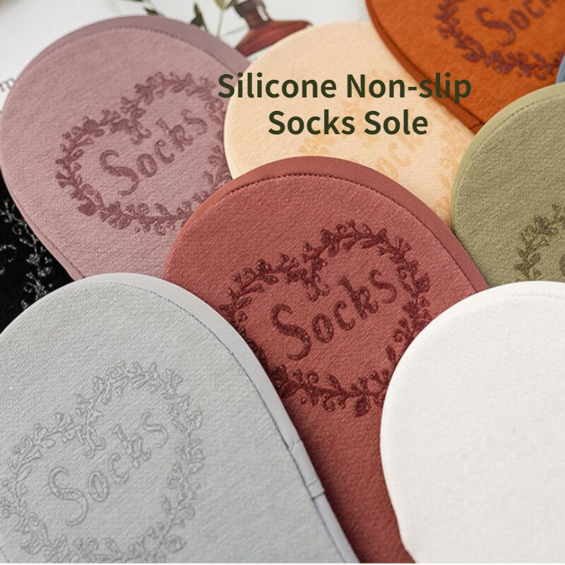 3x Chaussettes en soie glacée antidérapantes