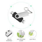 Clé USB 2 en 1 - 64GB (USB et USB Type C)