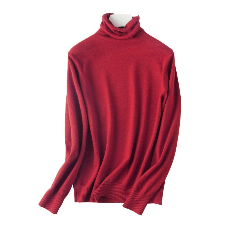 Cuello alto fino y atemporal