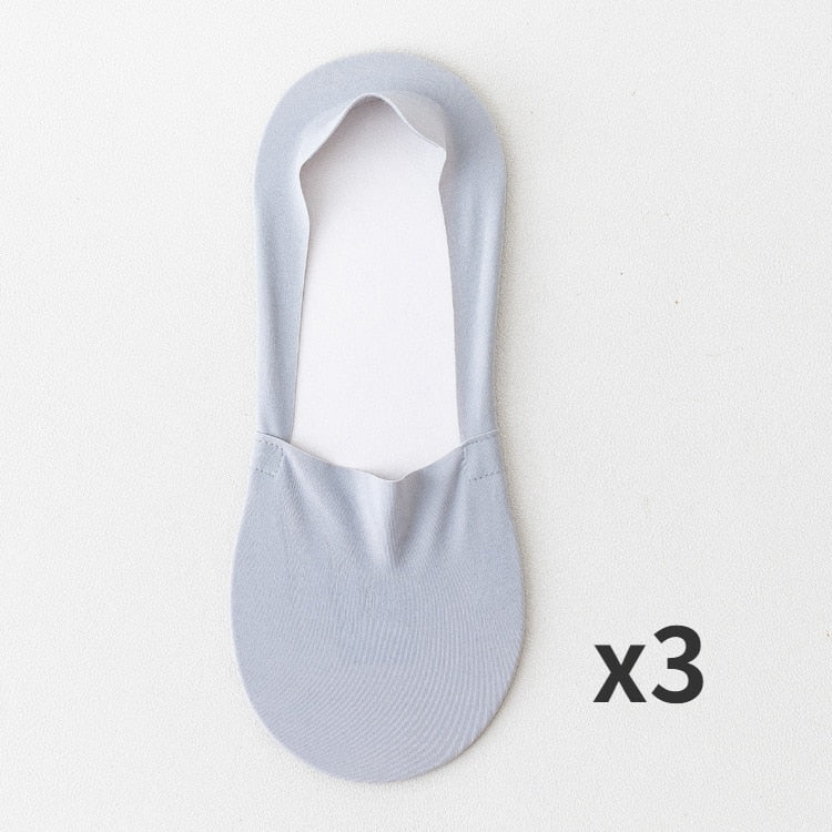 3x Calcetines antideslizantes de seda helada