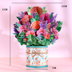 Pop Up Flower : Bouquet de fleurs 3D - carte de vœux