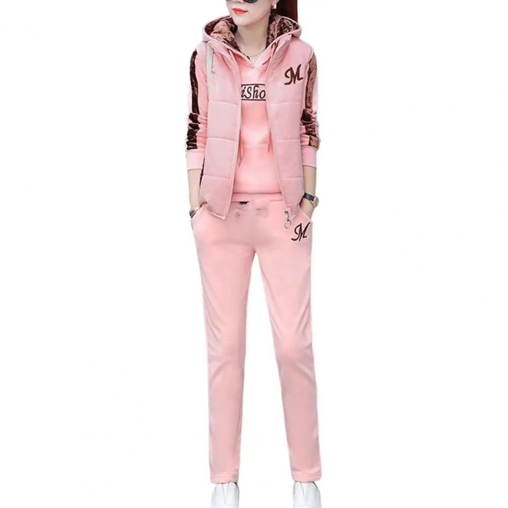 Women's 3-piece tracksuit with hoodie - Free shipping