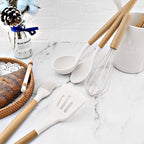 Ensemble complet d'ustensiles de cuisine en silicone