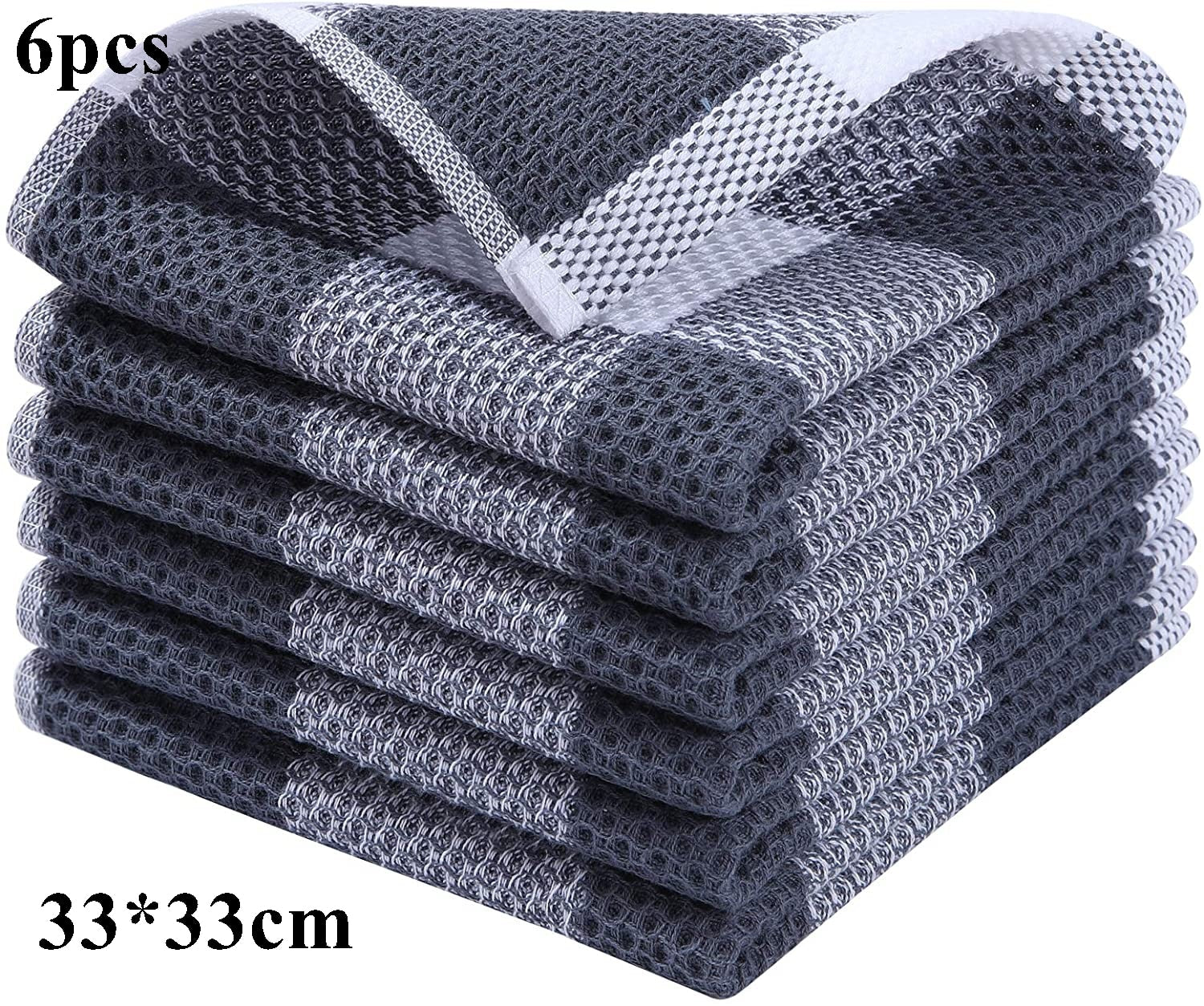 Paquete de 6 paños de cocina Absorción MÁX+