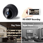 Mini caméra d'espion Wifi aimantée