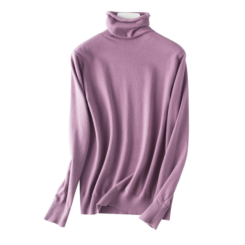 Cuello alto fino y atemporal