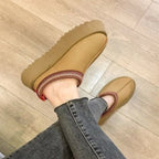 Bottines slipper à plateformes - Intérieur fourrure