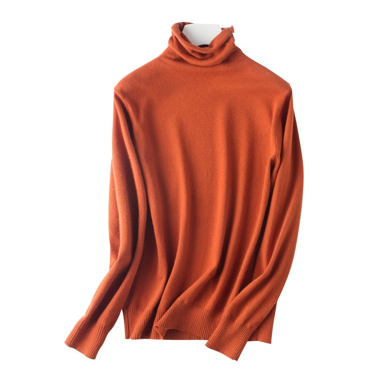Cuello alto fino y atemporal