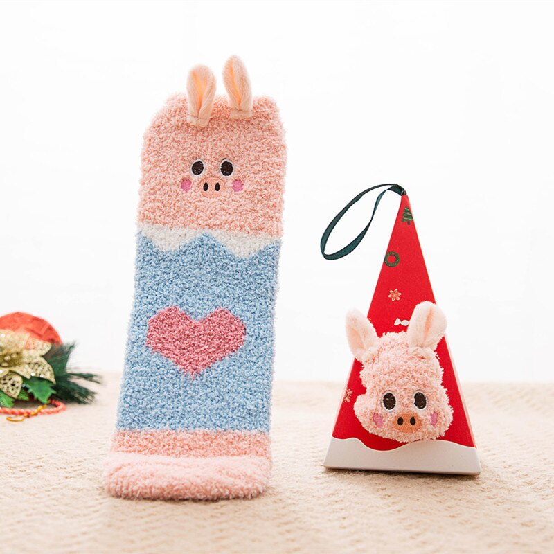Chaussettes polaire d'hiver - Animaux mignons