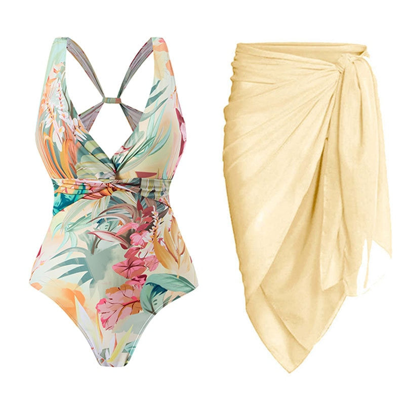 Maillot 1PC & Jupe longue