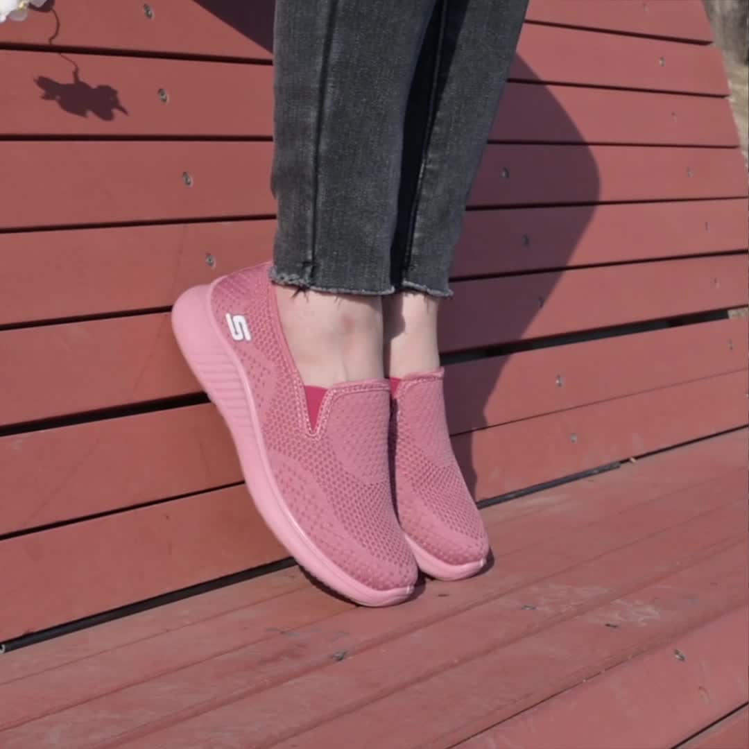 Mocassins en maille respirante pour femme