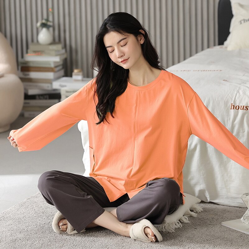 Pyjama femme ample en coton