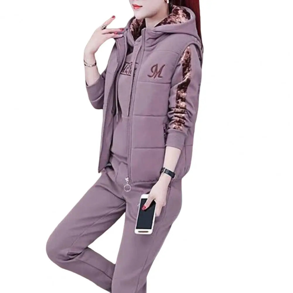 Women's 3-piece tracksuit with hoodie - Free shipping