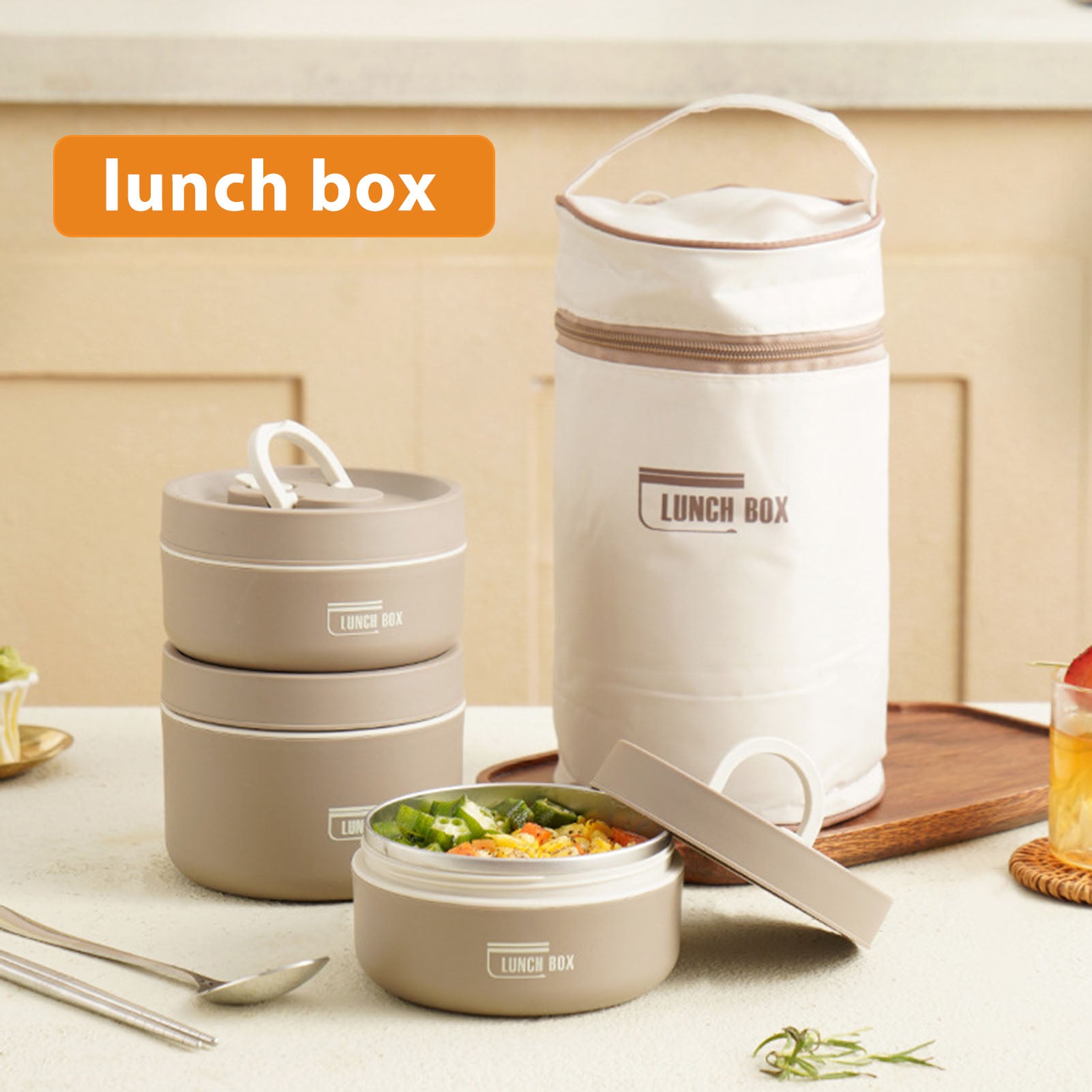 Lunch box 2 en 1 - Portable et Isotherme