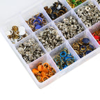 Pince à bouton pression - Set de 200 pièces