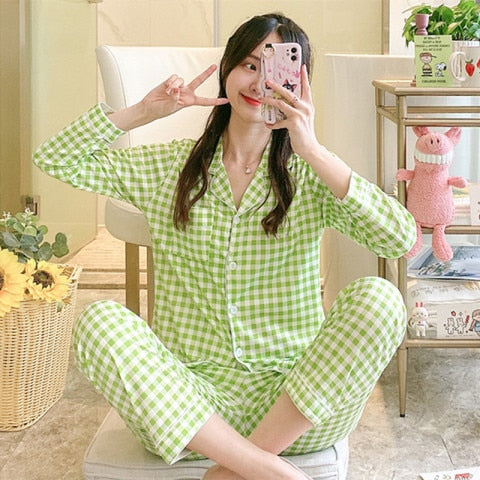 Pyjama à carreaux - Femme