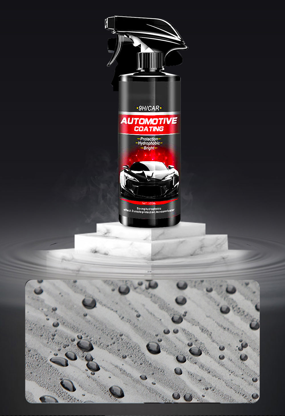 Revêtement céramique hydrophobe pour voiture - Brillance extrême
