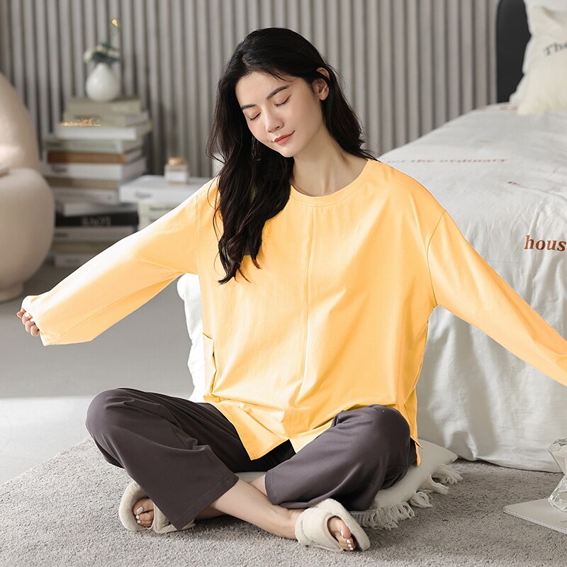 Pyjama femme ample en coton