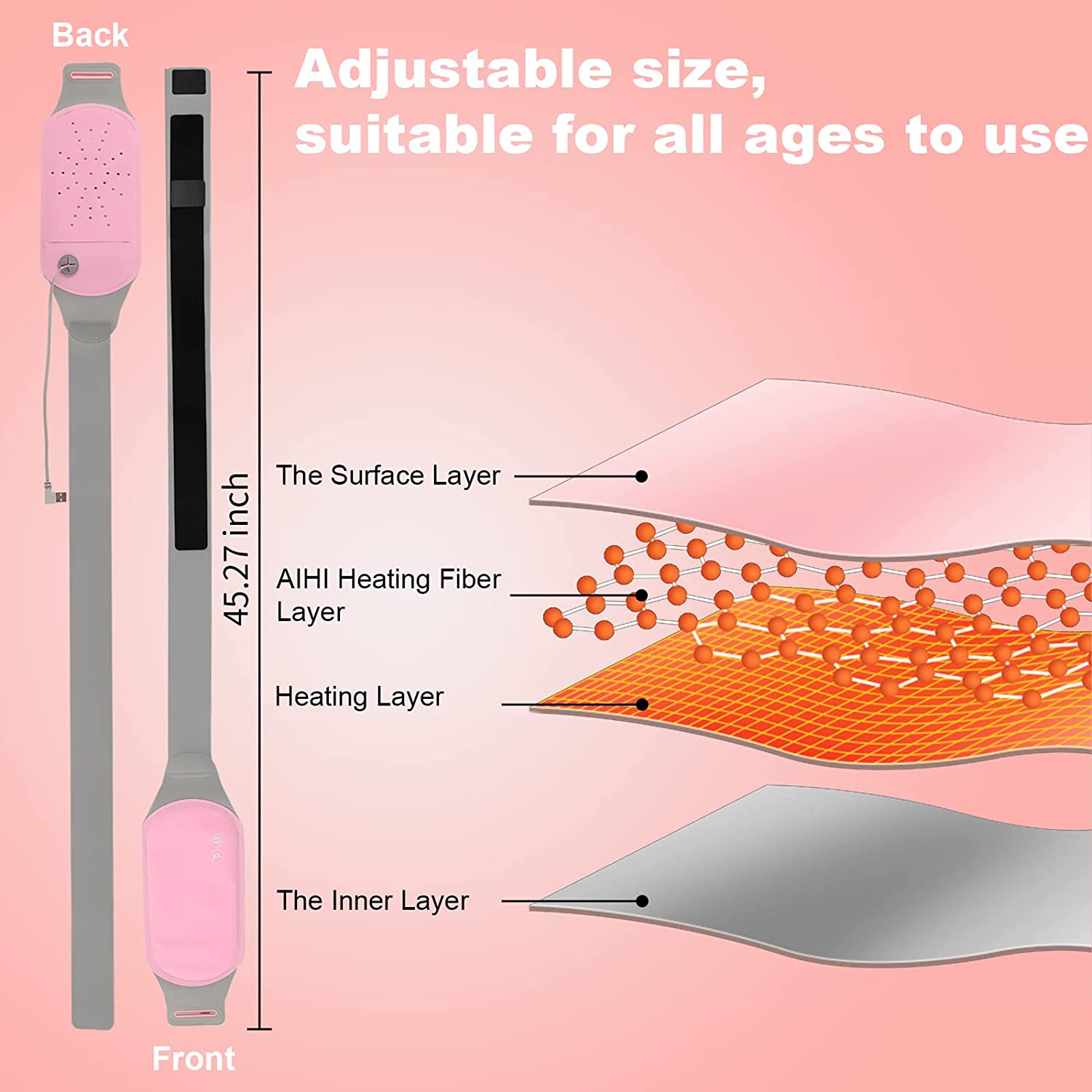 Ceinture chauffante menstruelle - Anti crampes