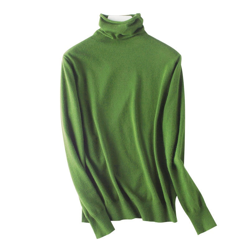Cuello alto fino y atemporal